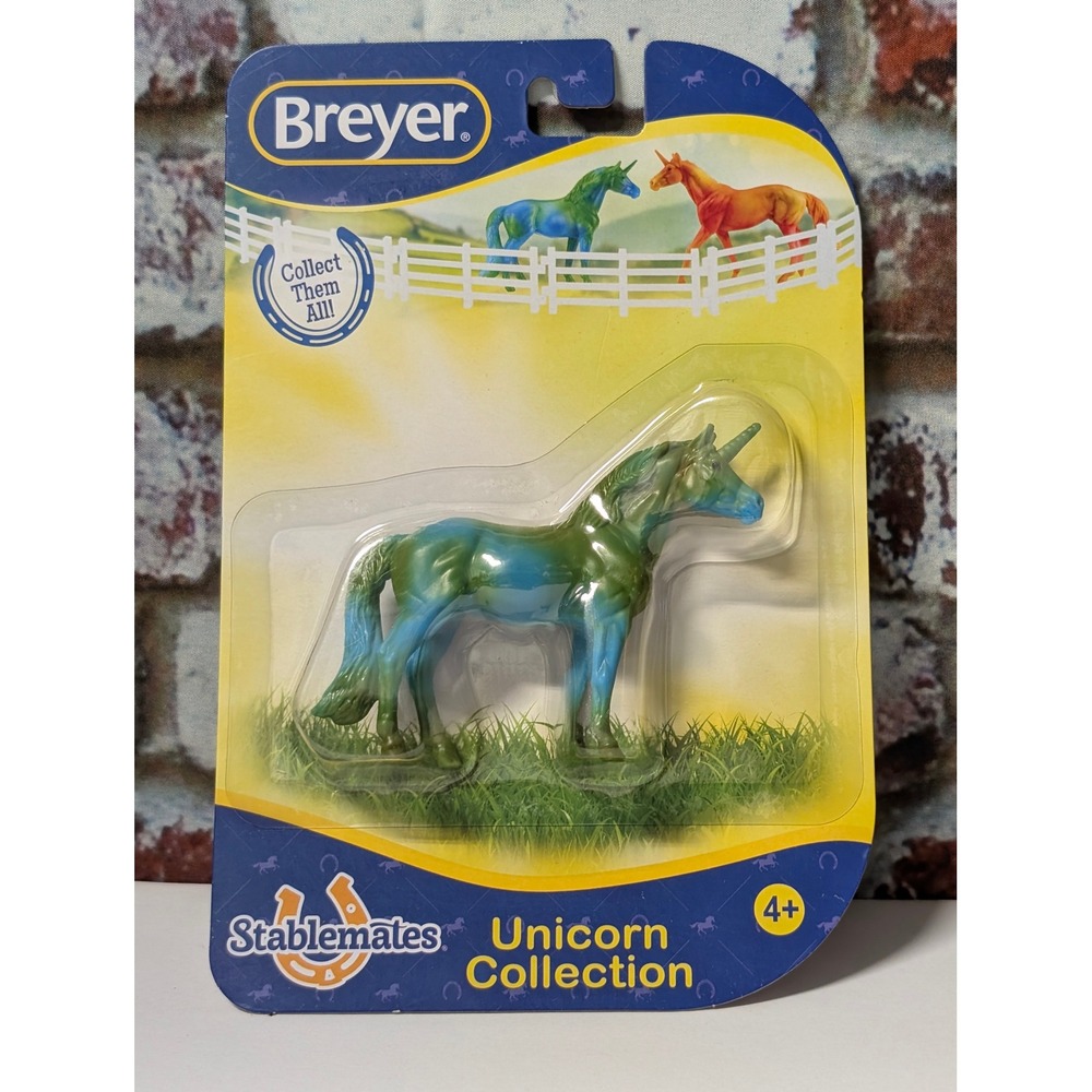 Breyer Stablemates Unicorn Collection Fern Blue Green Horse Figurine 6946 NEW